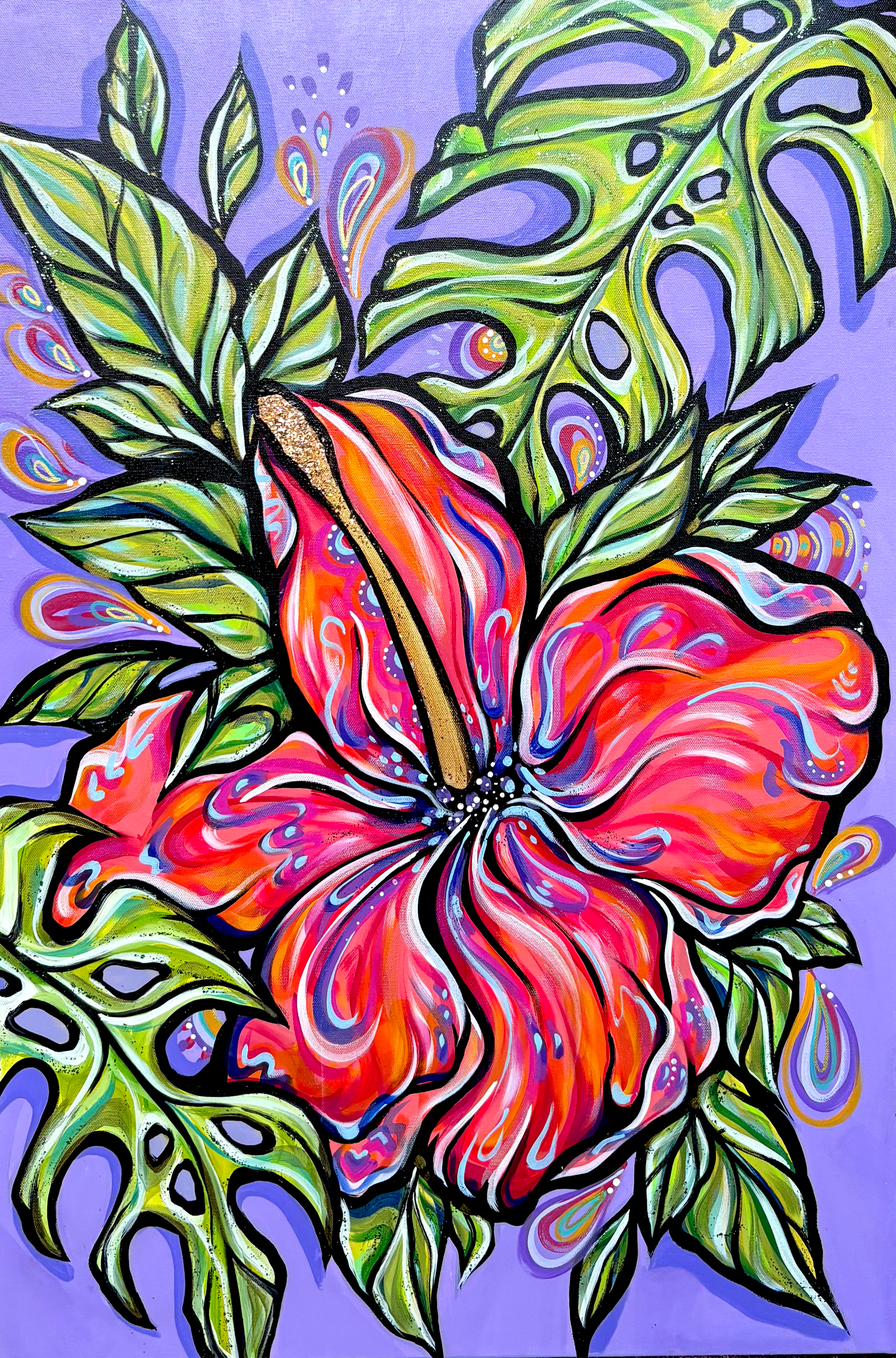 "floral meltdown" prints