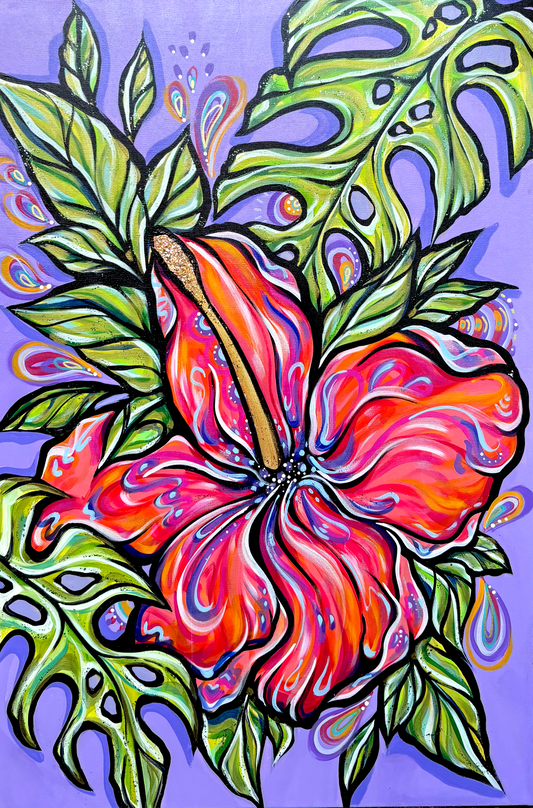 "floral meltdown" prints