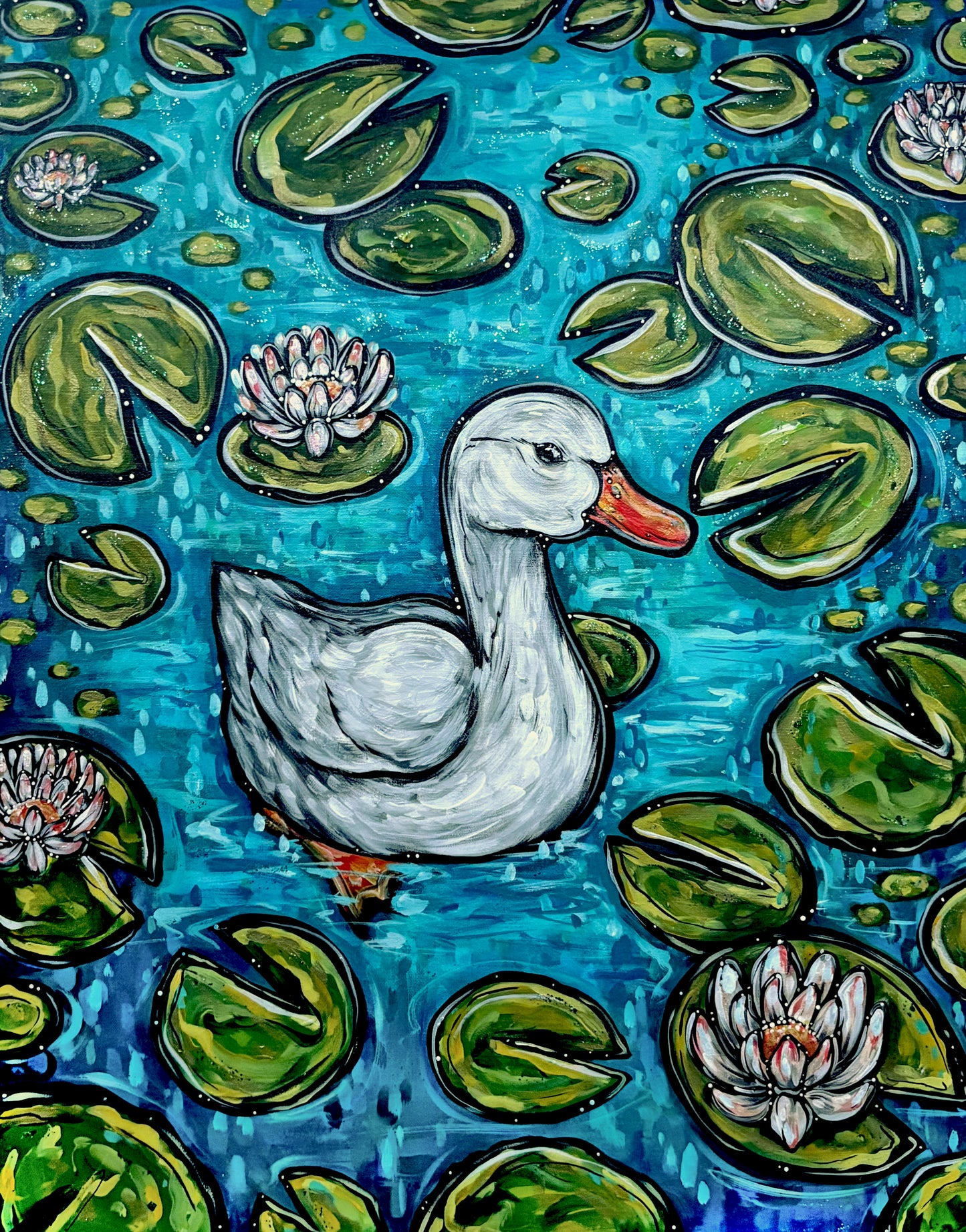 "lotus duck" prints